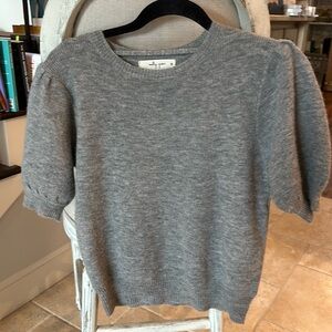 Puff sleeve, short sleeved wool blend sweater from Molly green boutique